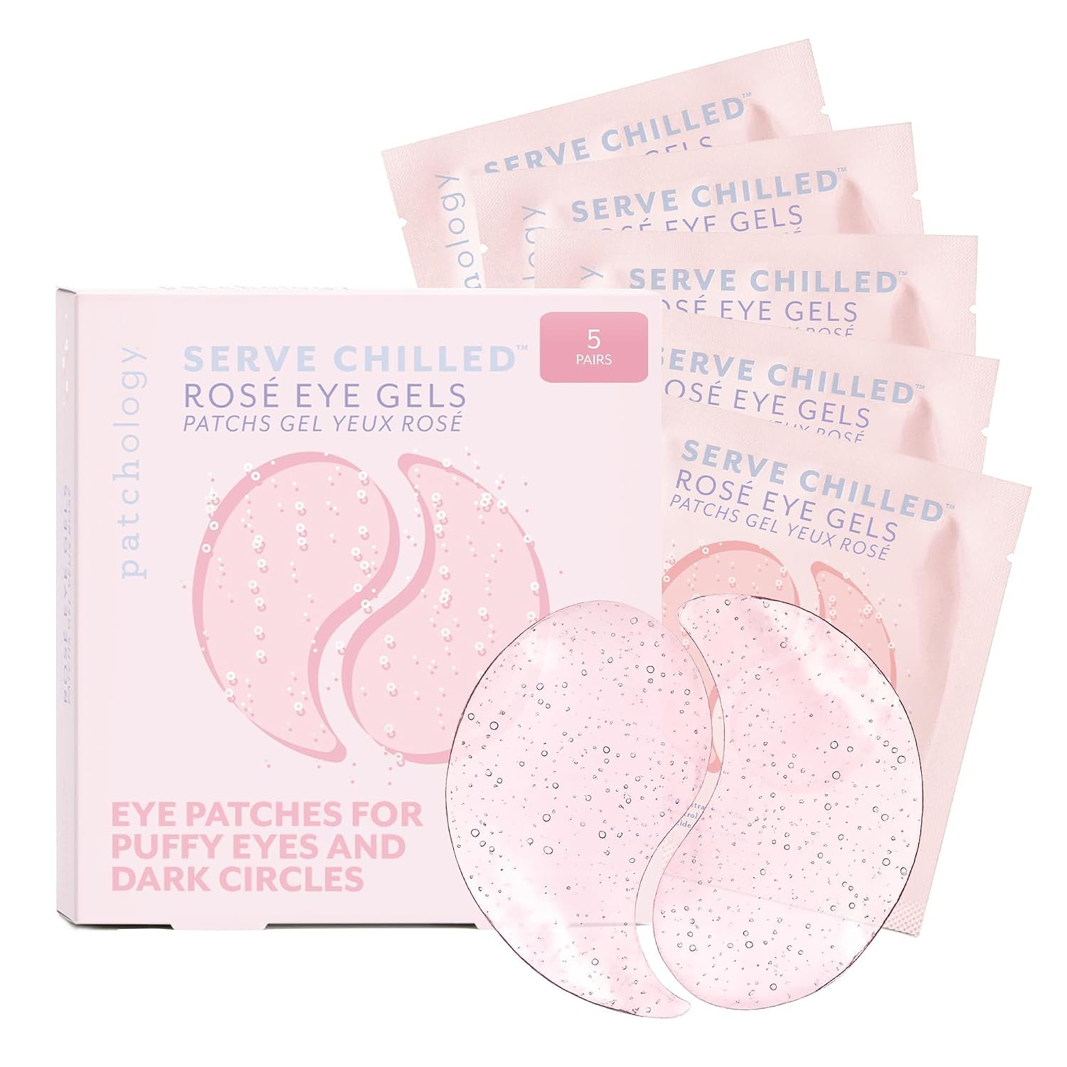 Patchology Rosé Under Eye Patches for Puffy Eyes & Dark Circles | 5pk