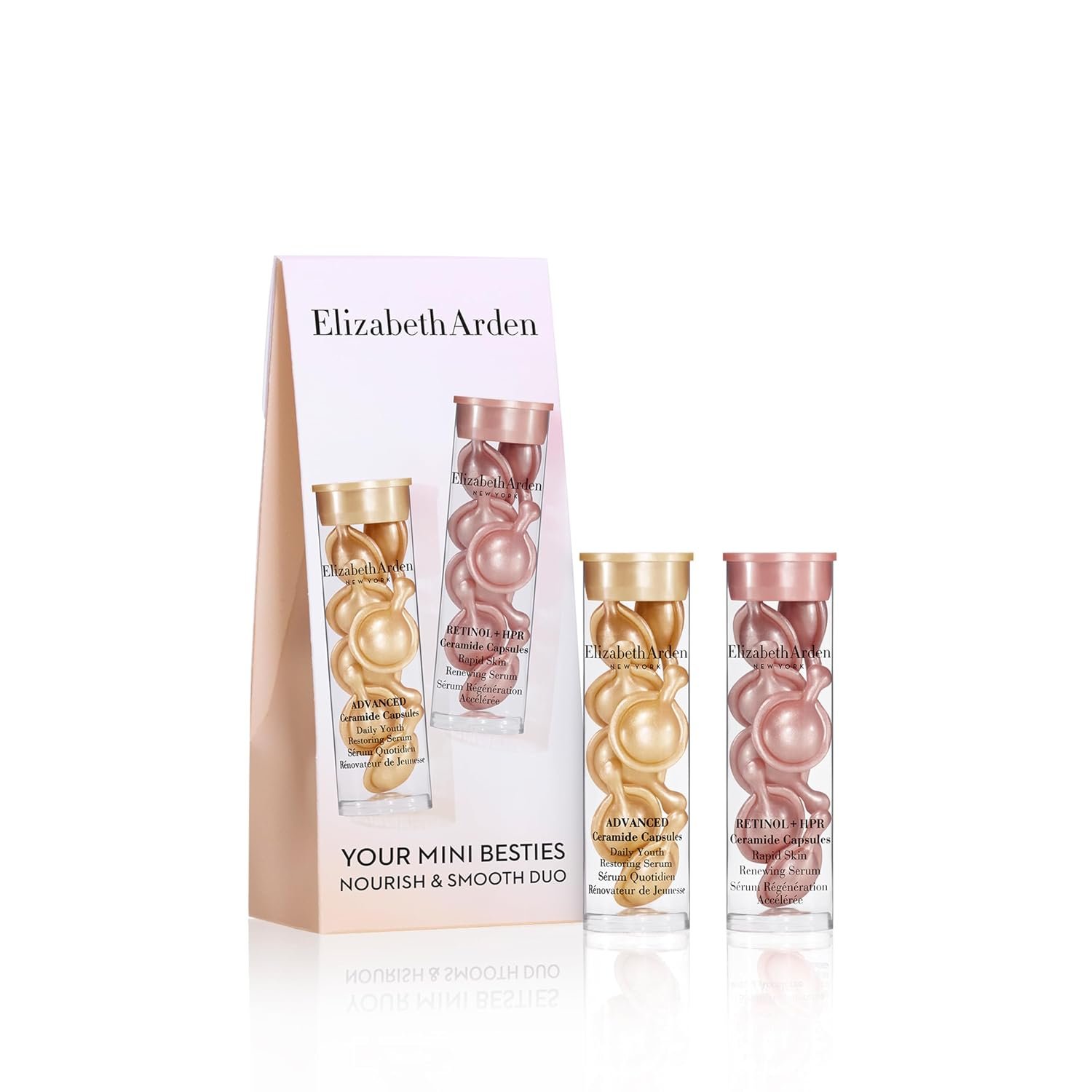 Elizabeth Arden Retinol + HPR Ceramide Rapid Skin Renewing Anti-Aging Face Serum Capsules, Fine Lines & Wrinkles Treatment with Peptides, Vitamin E, & Niacinamide