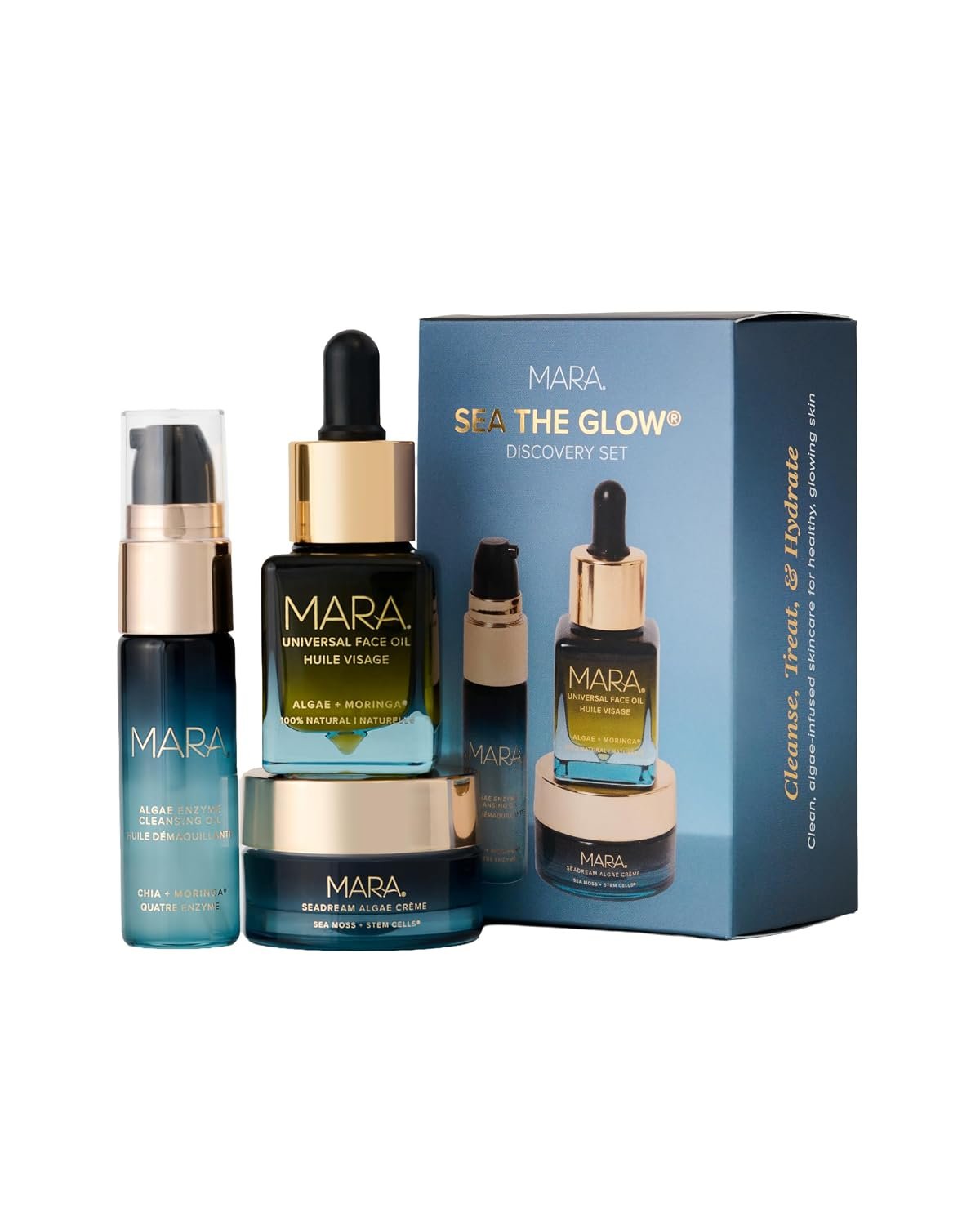 MARA Sea the Glow Discovery Skincare Set (3-Piece Kit)